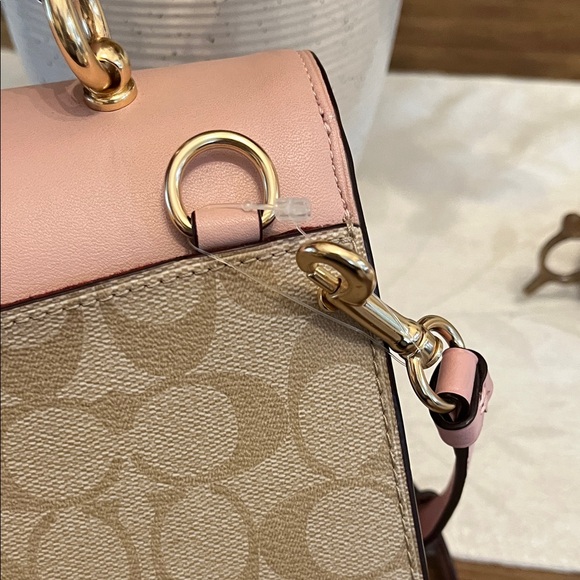 Coach Blush Pink and Beige Shoulder Bag main image 13